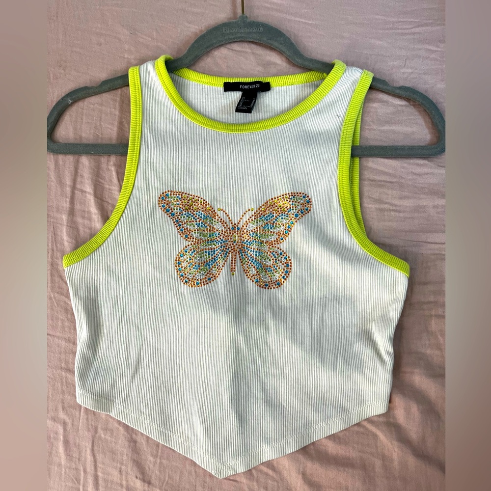 Forever 21 butterfly tank top